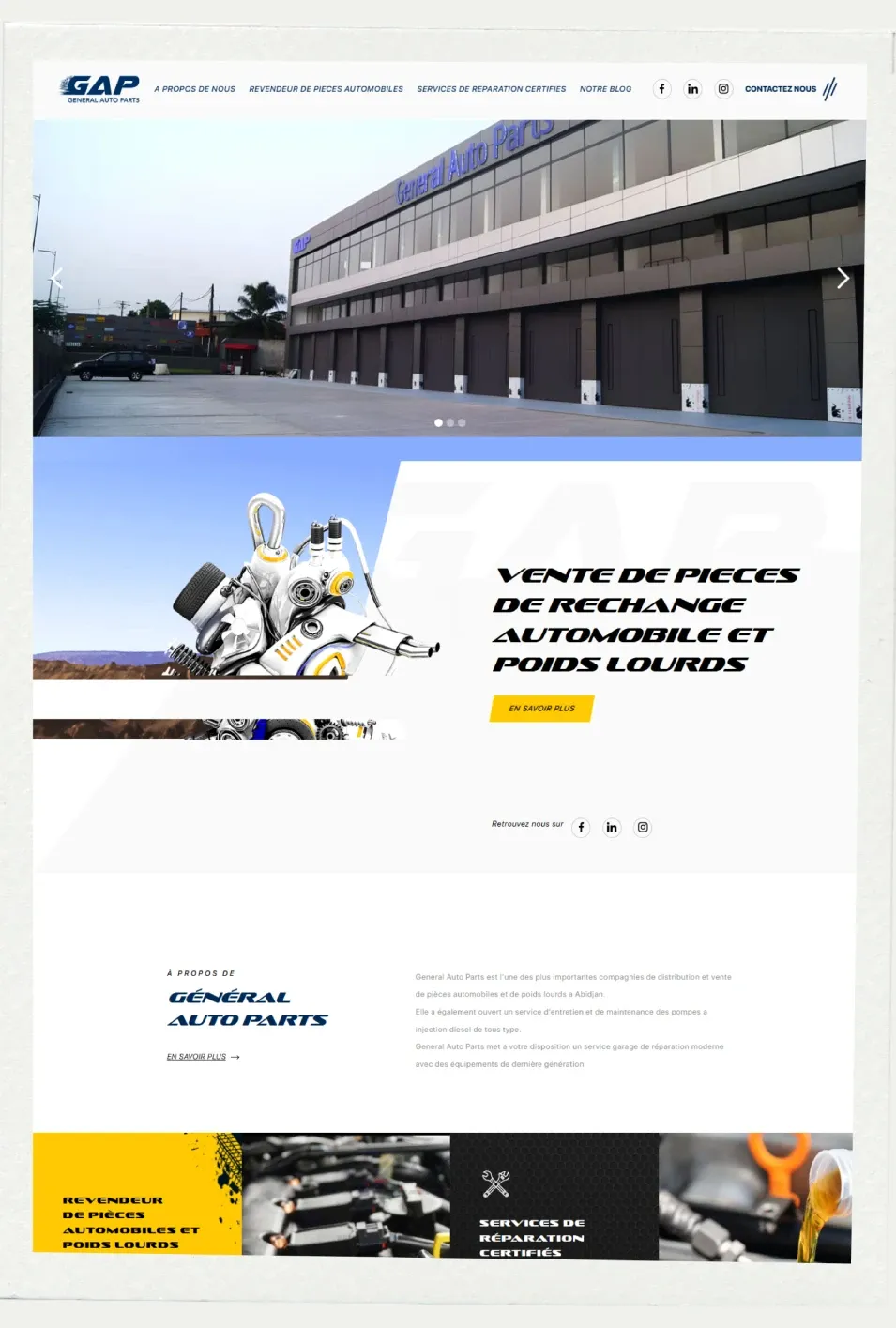 Gap website screenshot 2