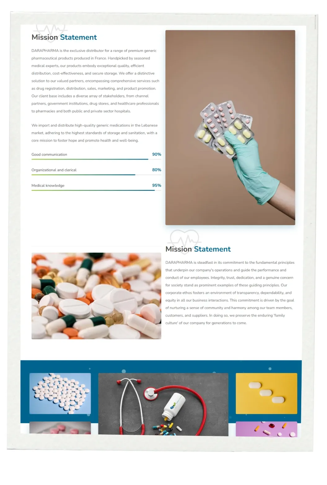 Darapharma website screenshot 3