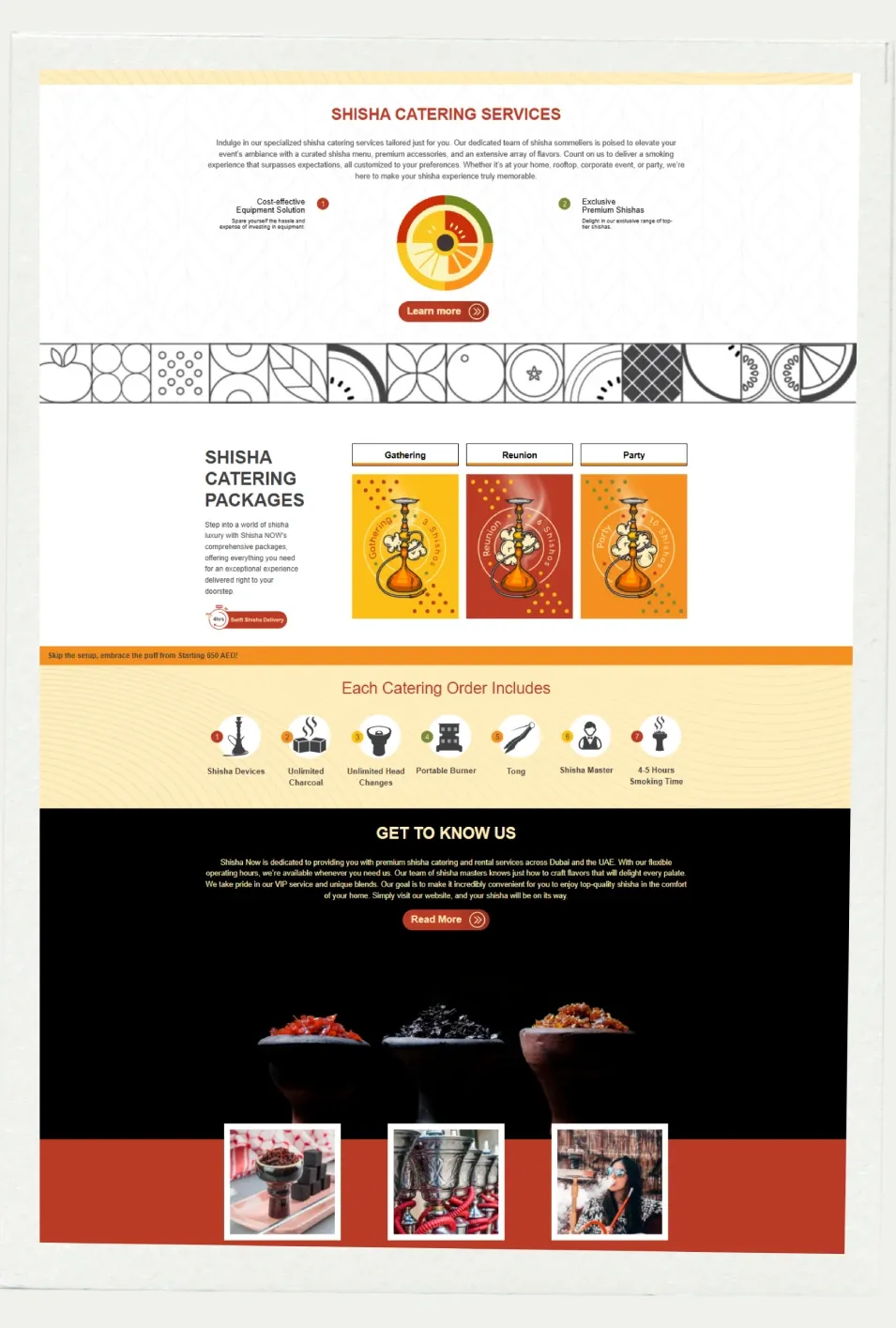 Shisha Now website screenshot 3