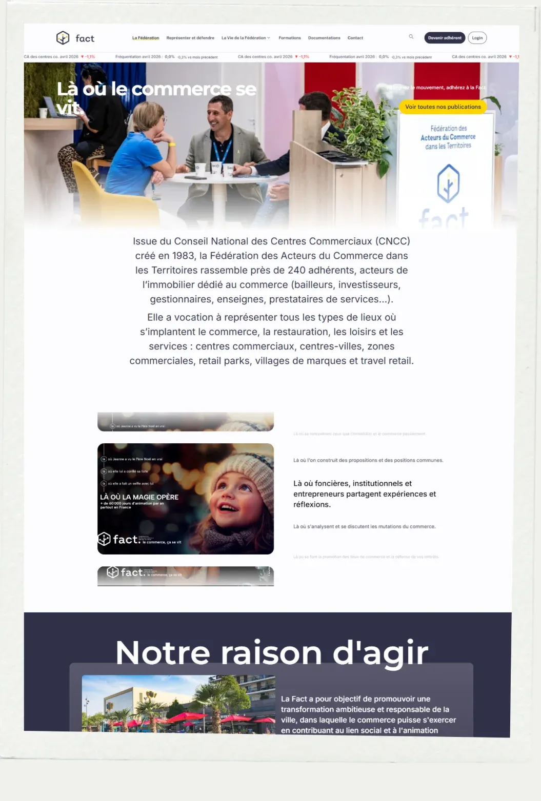 Fédération des Acteurs du Commerce (FACT) website screenshot 3