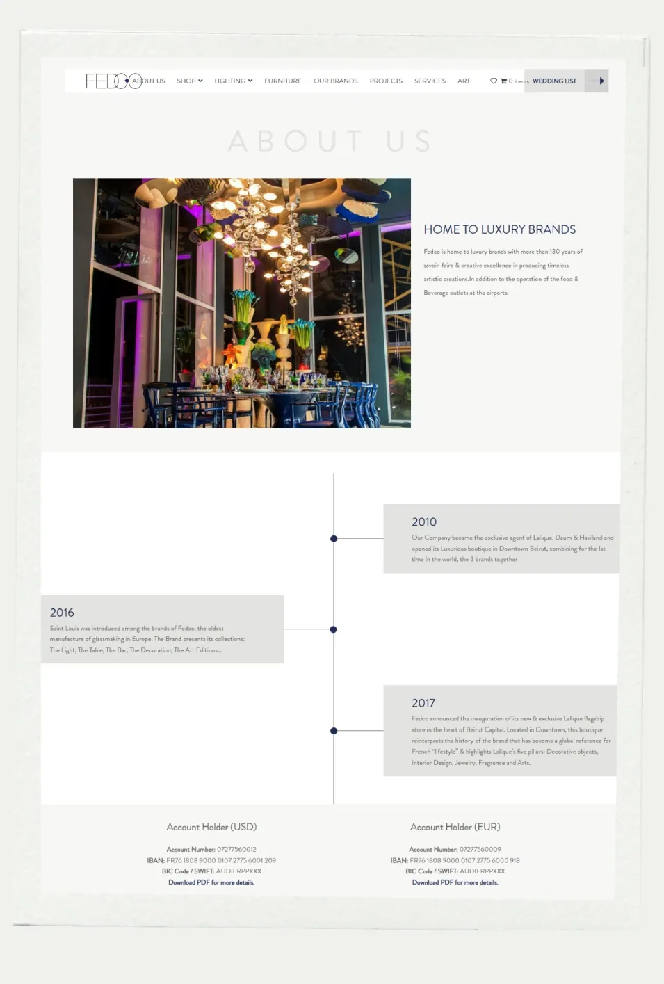 Fedco website screenshot 3