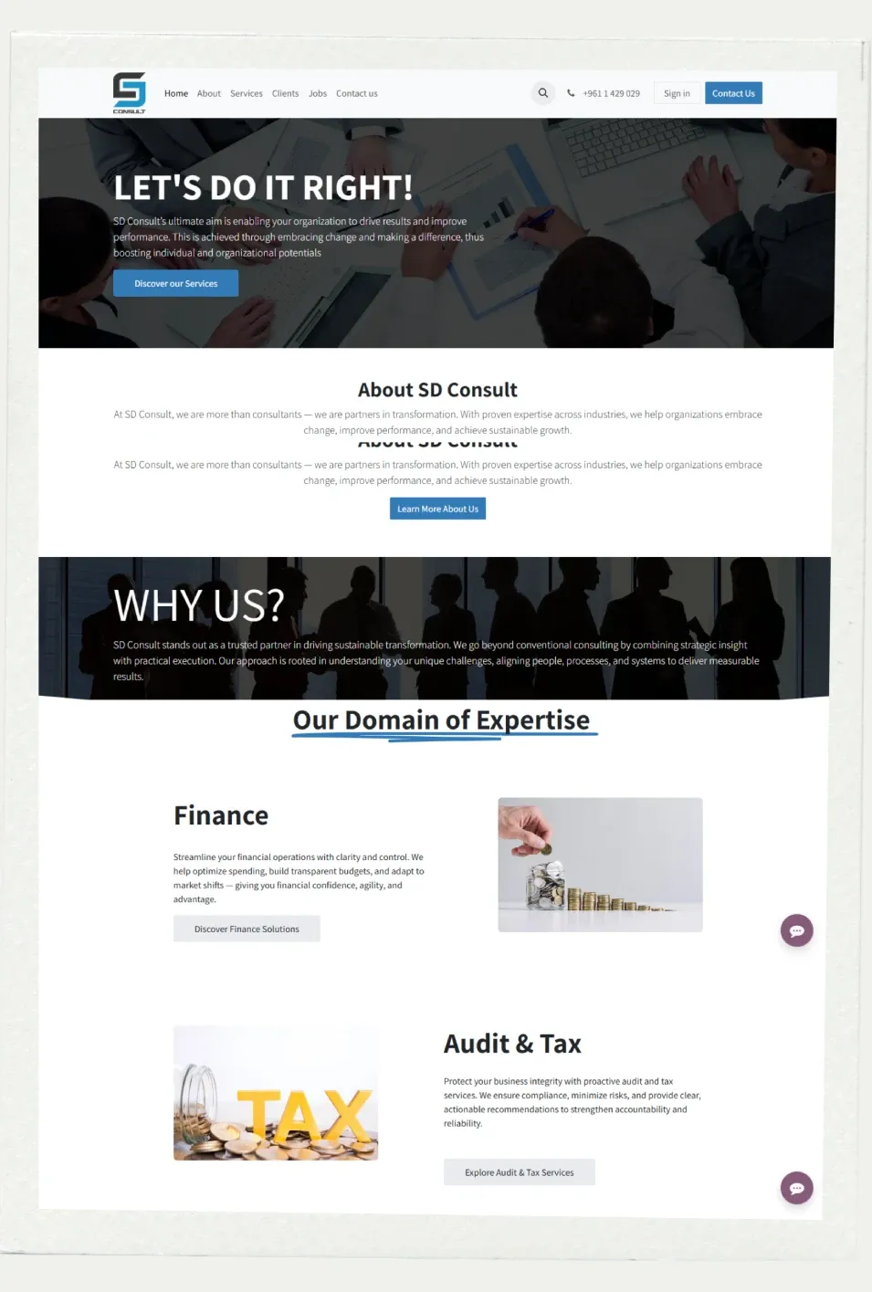 Sd Group website screenshot 4