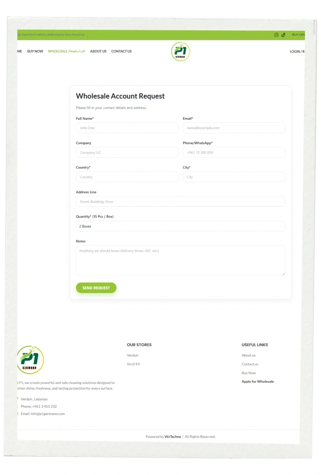 P1 Germano website screenshot 4