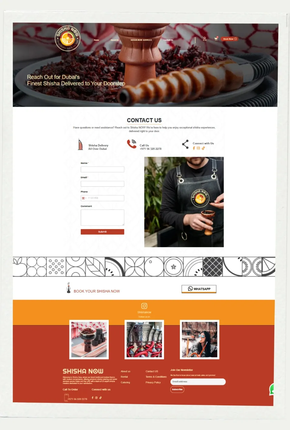 Shisha Now website screenshot 4