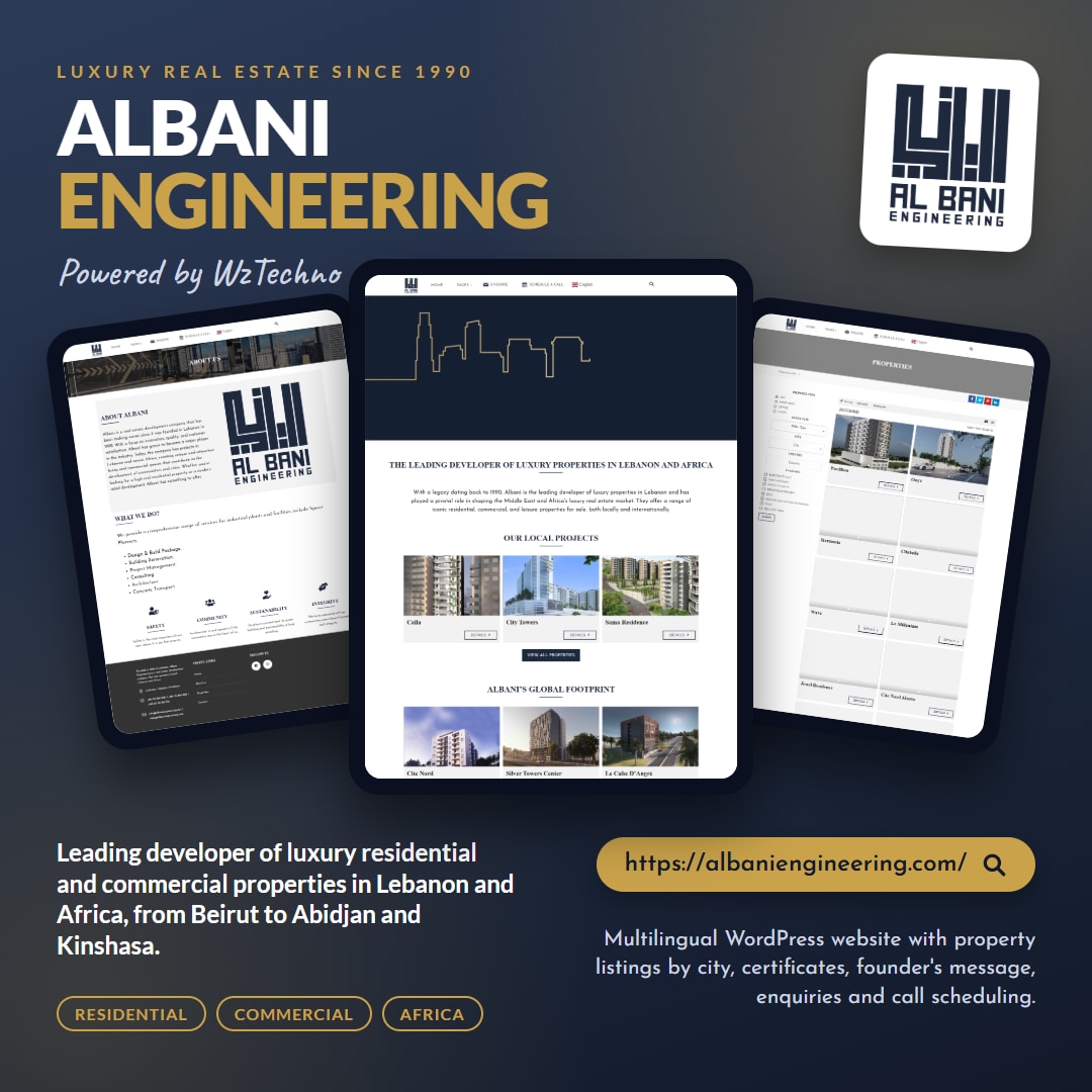 Albani Engineering website