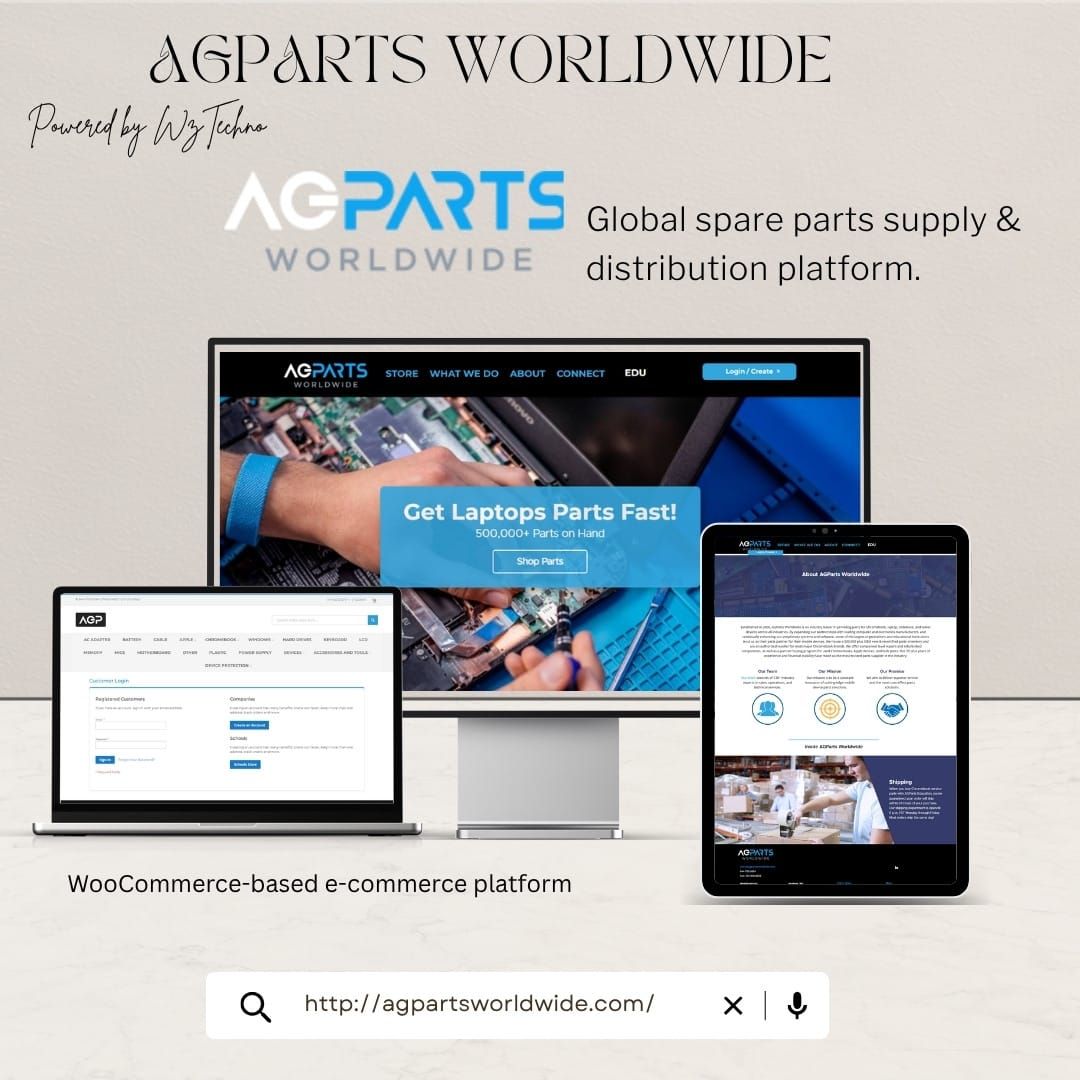 AGparts Worldwide website screenshot