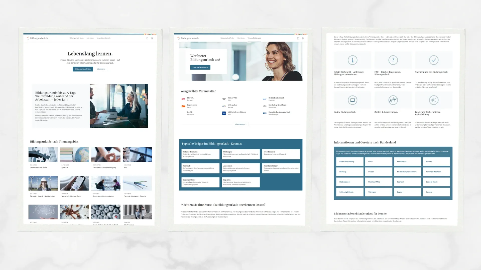 Bildungsurlaub.de website screenshot 1