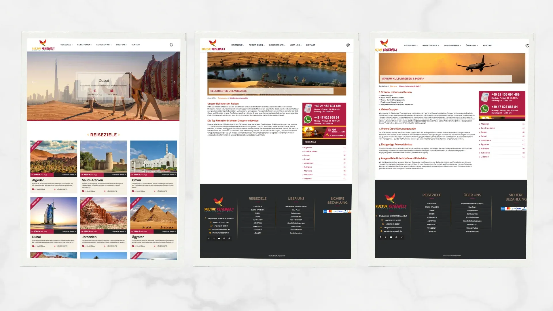 Kulturreisen & Mehr website screenshot 1