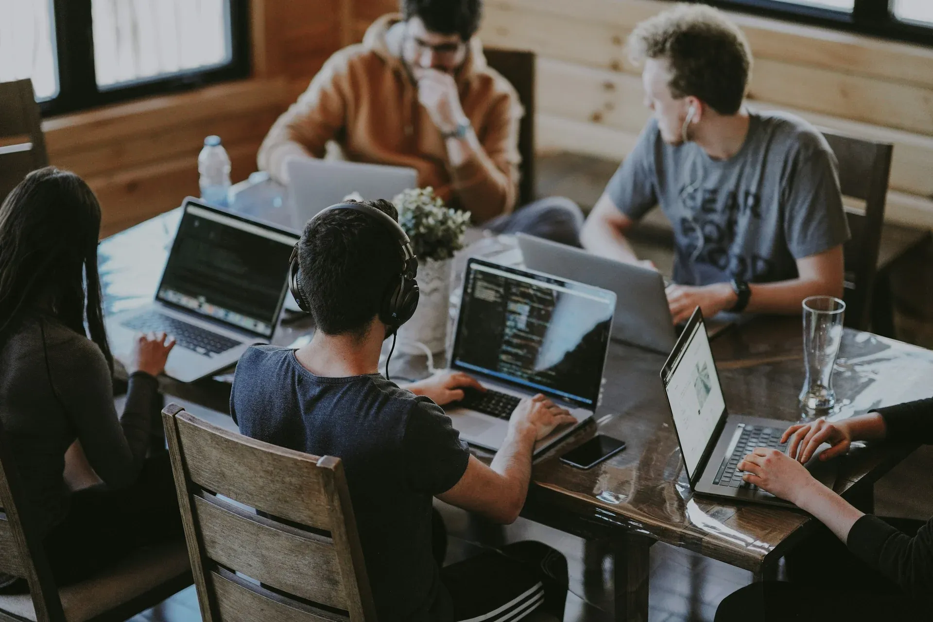 Developers collaborating on a project