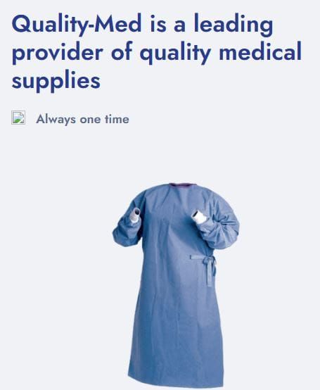 Quality Med website screenshot 5