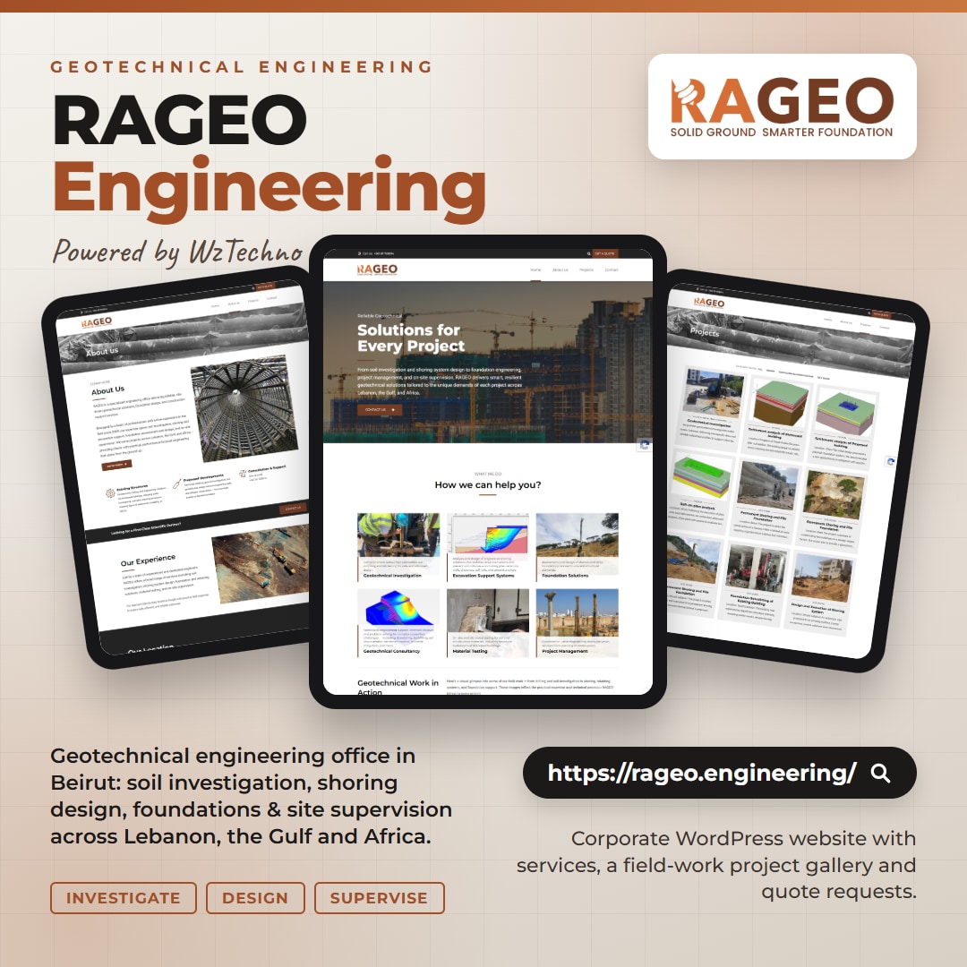 Rageo Engineering website