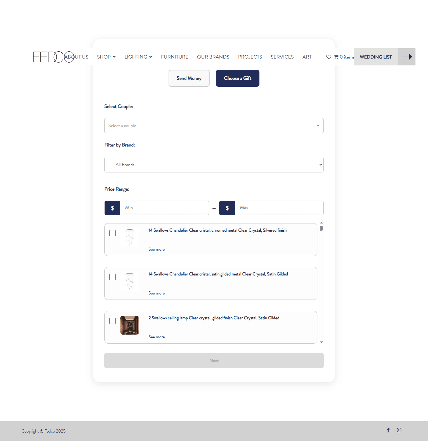 Fedco website screenshot 5