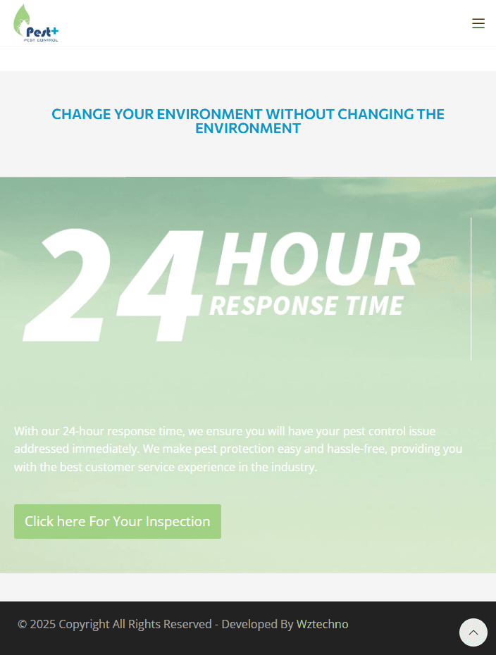 Pest Plus website screenshot 5