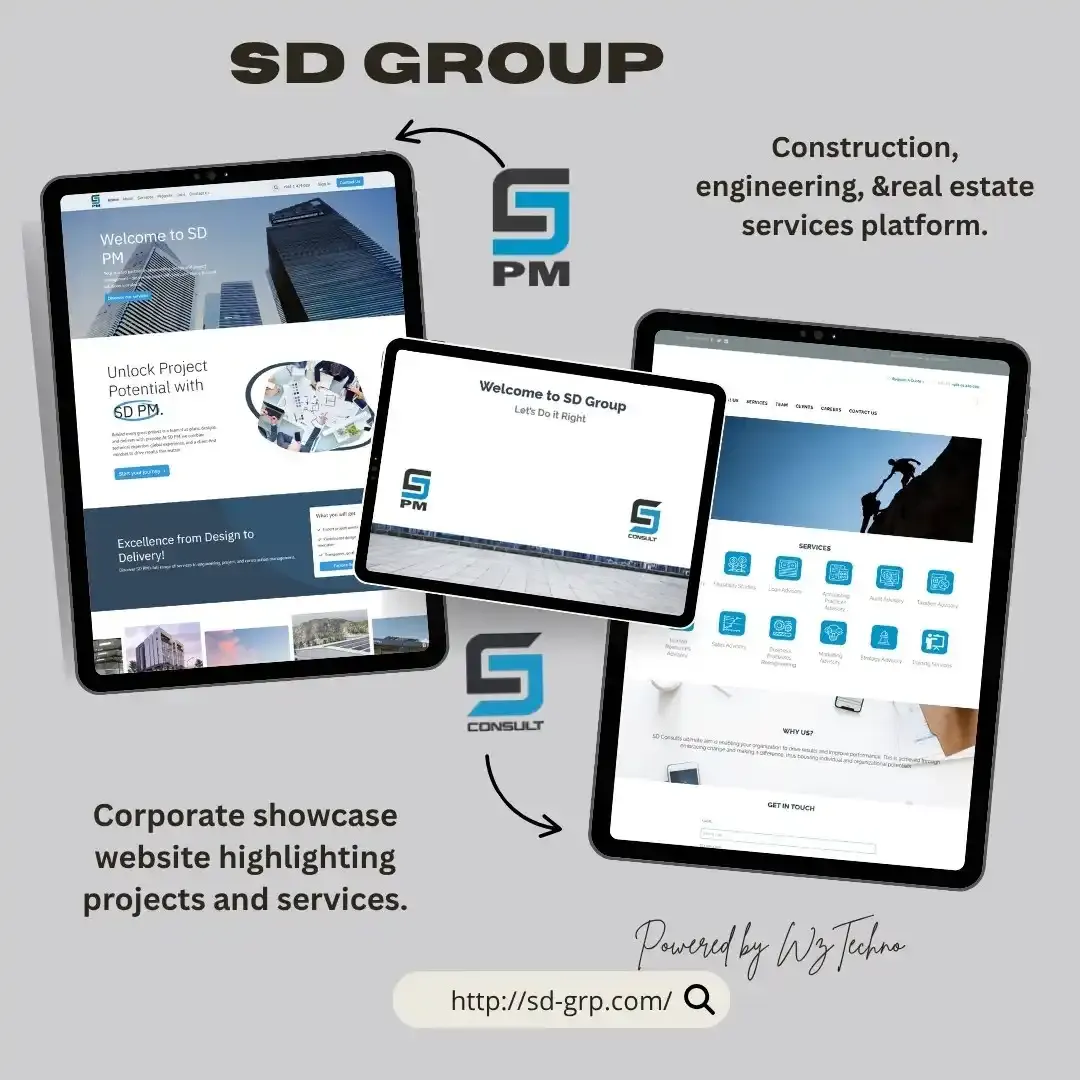 Sd Group website screenshot