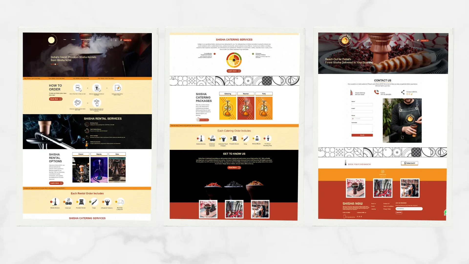 Shisha Now website screenshot 1