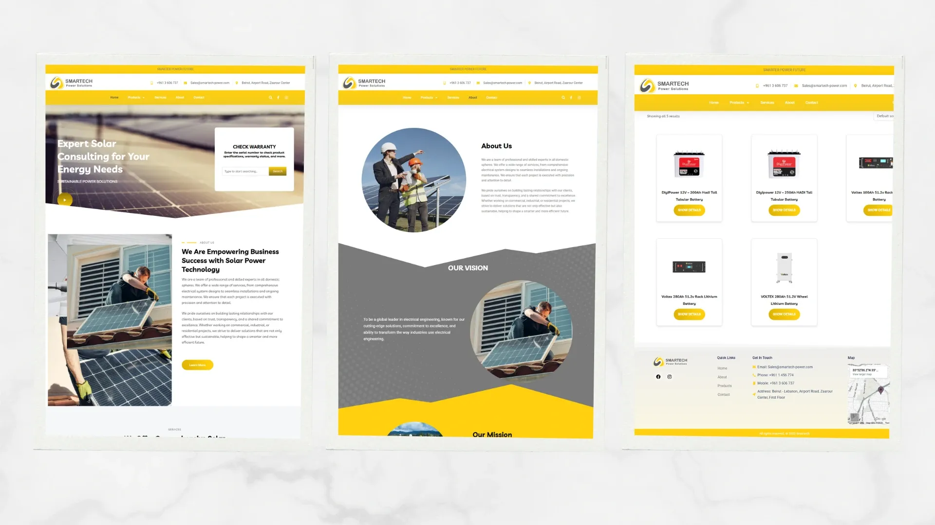Smartech Power Solutions website screenshot 1