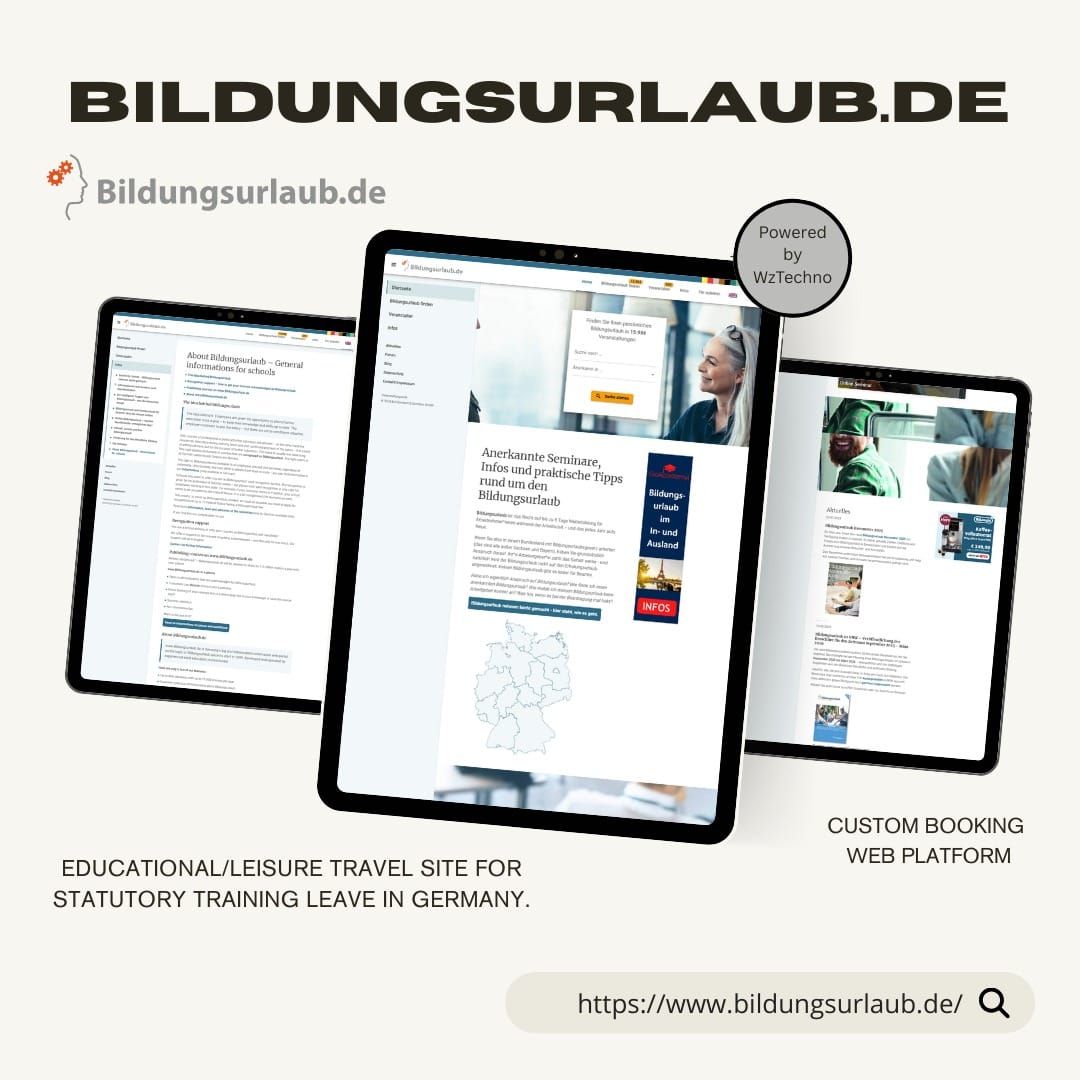 Bildungsurlaub.de website screenshot