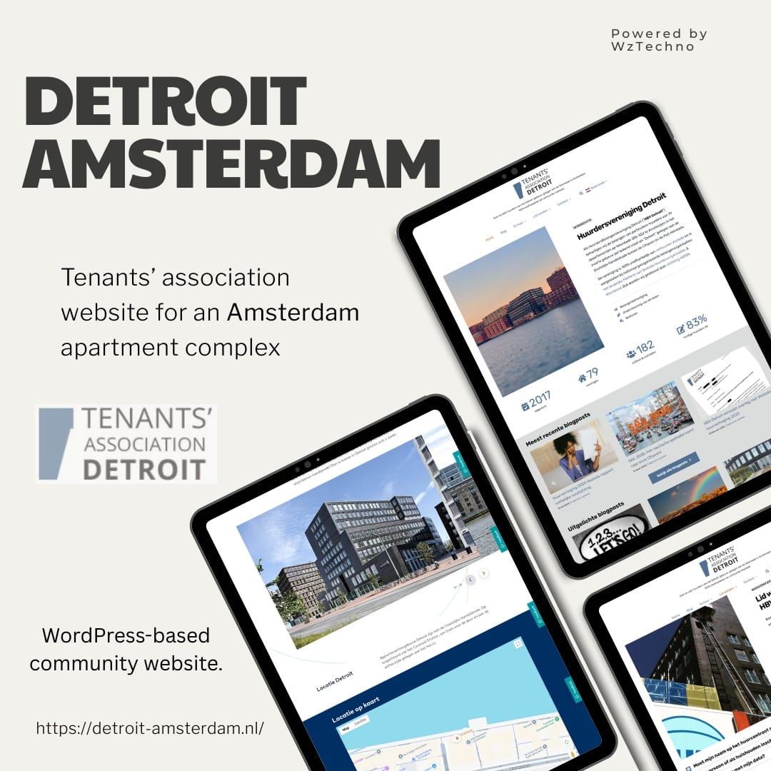 Detroit Amsterdam website screenshot