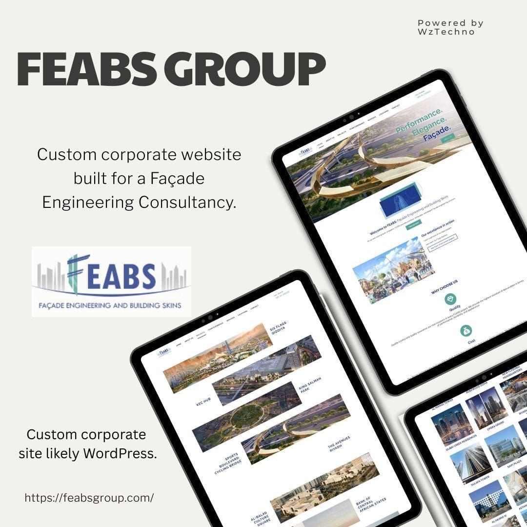 Feabs Group website screenshot