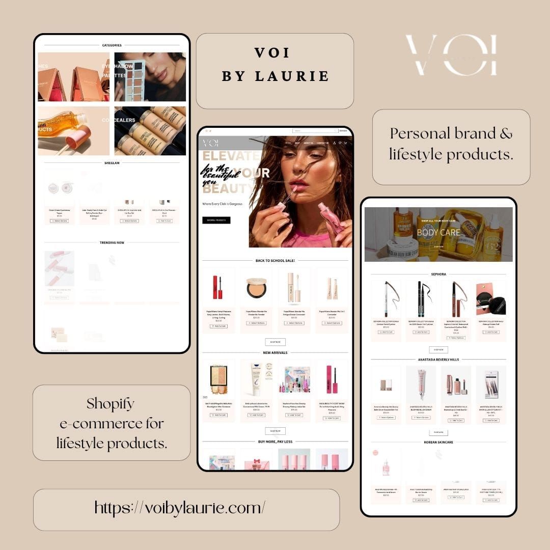 Voi By Laurie website screenshot