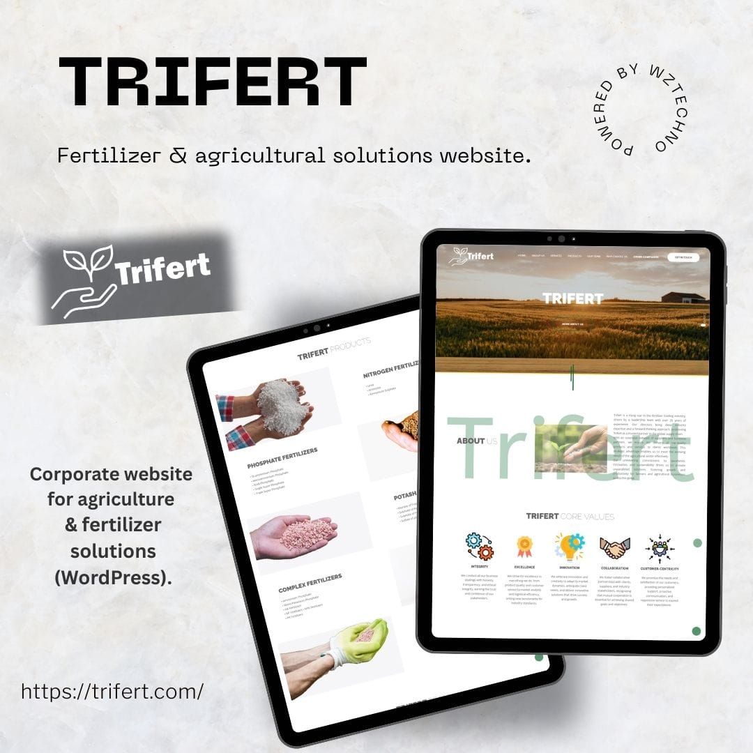 Trifert website screenshot