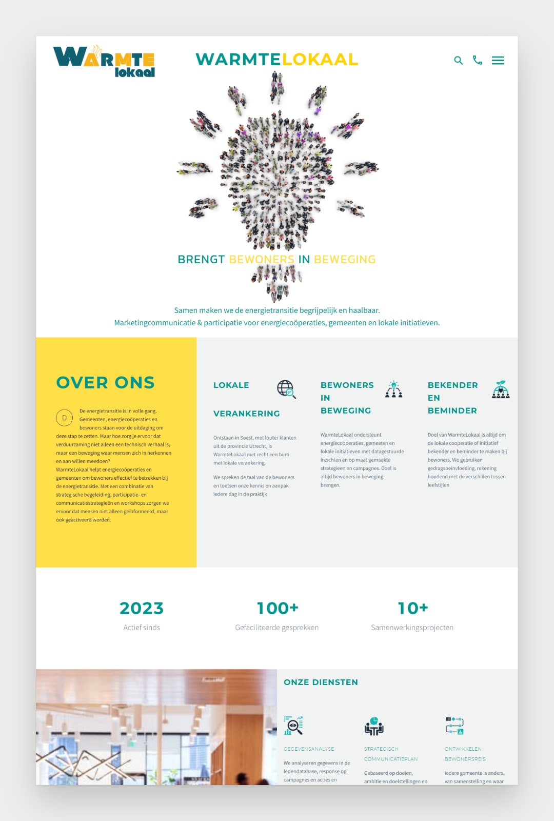 WarmteLokaal website screenshot 2