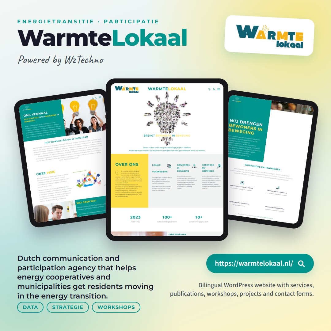 WarmteLokaal website