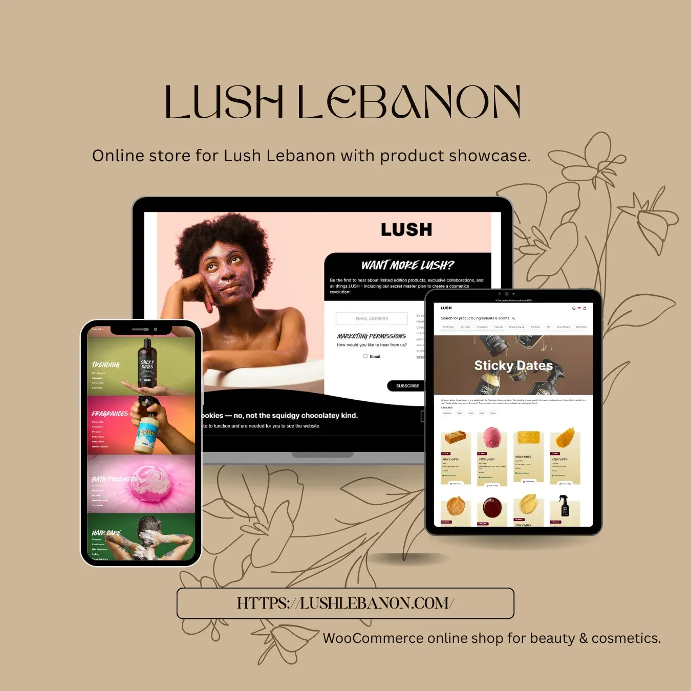 Lush Lebanon website screenshot