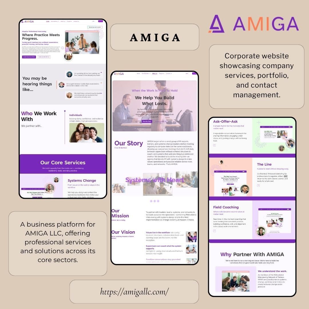 Amiga website screenshot