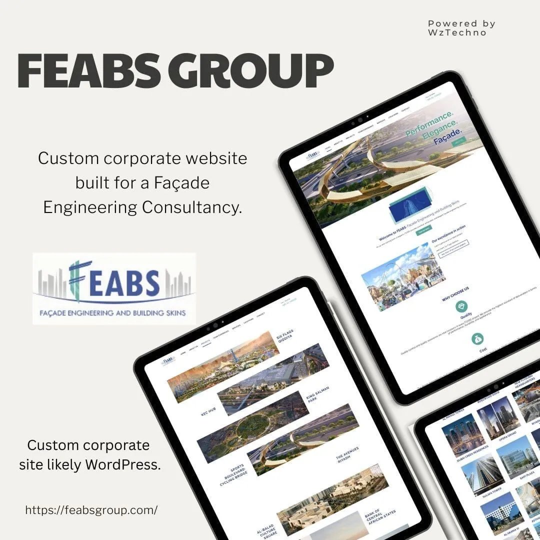 Feabs Group website screenshot